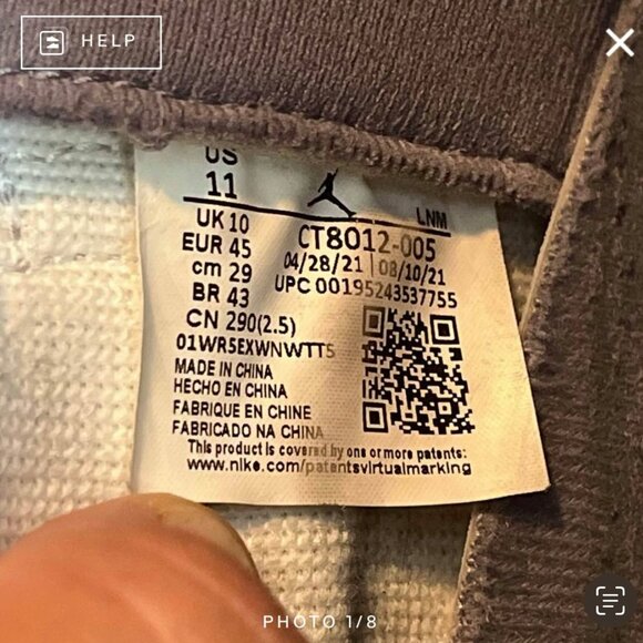 Air Jordan 11 Retro Cool Grey Size 11 - Picture 7 of 7